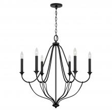 Capital 441661BI - 6 Light Chandelier