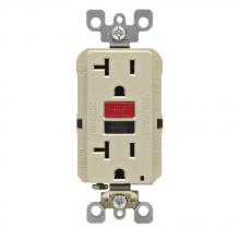 Leviton GFNT2-RI - 20A GFCI RD/BLK BUTTONS