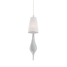 Eurofase 22825-018 - AQUA,1LT PENDANT,SMALL,CHR/WHT