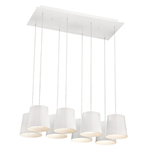 Eurofase 28163-015 - BORTO,8LT LED CHANDELIER,WHITE