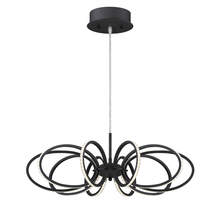 Eurofase 30039-032 - TELA,10LT LED PENDANT,BLACK