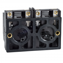 Schneider Electric XESD1281 - Double contact block, Harmony XAC, spring return