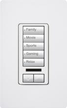 Lutron Electronics RRD-W5BRLIR-BI - RADIORA2 5BRLIR WALL KEYPAD BISCUIT