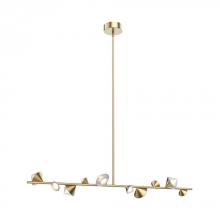 Kuzco Lighting Inc LP50851-BG - Geode 51-in Brushed Gold LED Linear Pendant