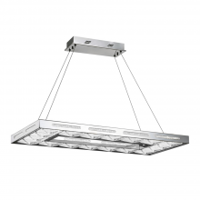 ZEEV Lighting CD10143-LED-CH - LED 36&#34; Sleek Modern Rectangular Chandelier