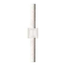 ZEEV Lighting WS11751-E26-2-MW-G9 - LED 3CCT Duo Wall Sconce, 12&#34; Alabaster Shade and Matte White Finish