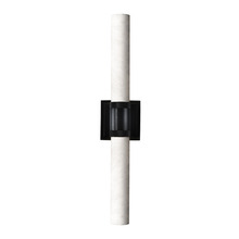 ZEEV Lighting WS11753-E26-2-SBB-G9 - LED 3CCT Duo Wall Sconce, 12&#34; Spanish Alabaster Shade and Satin Brushed Black Finish