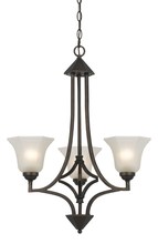 CAL Lighting FX-3551/3 - 60W X 3 Metal 3 Light Chandelier