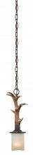 Vaxcel International P0135 - Yoho 9.5-in Antler Mini Pendant Black Walnut