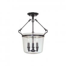  130-OB - 3 LIGHT SEMI FLUSH