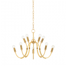 Hudson Valley 1528-AGB - 10 LIGHT CHANDELIER