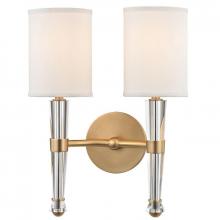 Hudson Valley 4120-AGB - 2 LIGHT WALL SCONCE