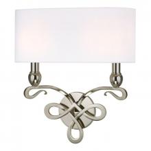 Hudson Valley 7212-PN - 2 LIGHT WALL SCONCE