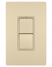 Legrand Radiant RCD33I - radiant® Two Single Pole/3-Way Switches, Ivory