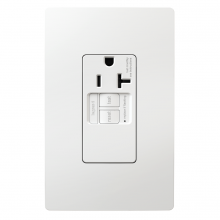 Legrand Radiant 2097TRSGLW - radiant? Tamper-Resistant 20A Simplex Self-Test GFCI Receptacles with SafeLock? Protection, White