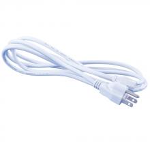 Jesco SG-PC144-W - Power Cord & 3-Prong Plug – 12’ White