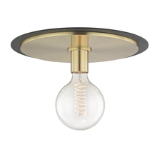 Mitzi by Hudson Valley Lighting H137501L-AGB/BK - Milo Flush Mount