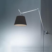 Artemide TLM1109 - TOLOMEO MEGA WALL W/12&#34; DIFF BLACK FIBER INC 150W E26 ALUM