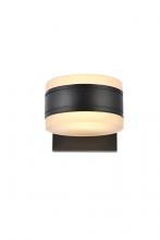 Elegant LDOD4012BK - Raine Integrated LED Wall Sconce in Black