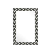 Elegant MR52436 - Rectangular Mirror 36x24 Inch in Chevron