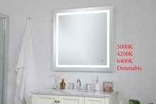  MRE13636 - Helios 36inx36in Hardwired LED mirror with touch sensor and color changing temperature