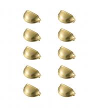 Elegant PL3002-GD-10PK - Atticus 3&#34; Center to Center Brushed Gold Cup Bar Pull Multipack (Set of 10)