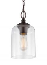 Visual Comfort & Co. Studio Collection P1310ORB - Hounslow Clear Glass Mini Pendant