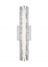 Visual Comfort & Co. Studio Collection WB1876CH-L1 - Cutler 18&#34; Staggered Glass LED Sconce