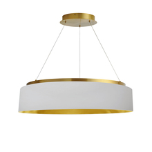 Dainolite CIR-2634C-AGB-692 - 34W Chandelier, AGB w/ WH Shade