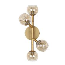 Dainolite TWD-174W-VB - 4LT Halogen Wall Sconce V Bronze Champagne Glass