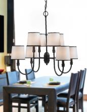 World Imports WI134829 - Brisbane Collection 8-Light Euro Bronze Chandelier