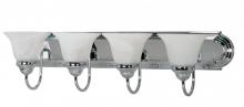 Nuvo 60/318 - Ballerina - 4 Light 30&#34; Vanity with Alabaster Glass - Polished Chrome Finish