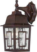 Nuvo 60/3485 - Banyan - 1 Light - 12&#34; Outdoor Wall with Clear Water Glass; Color retail packaging