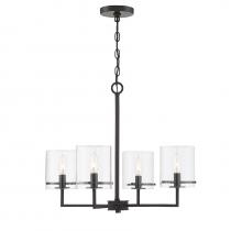 Savoy House Meridian M10076ORB - 4 LT Chandelier in Oil Rubbed Bronze *M15