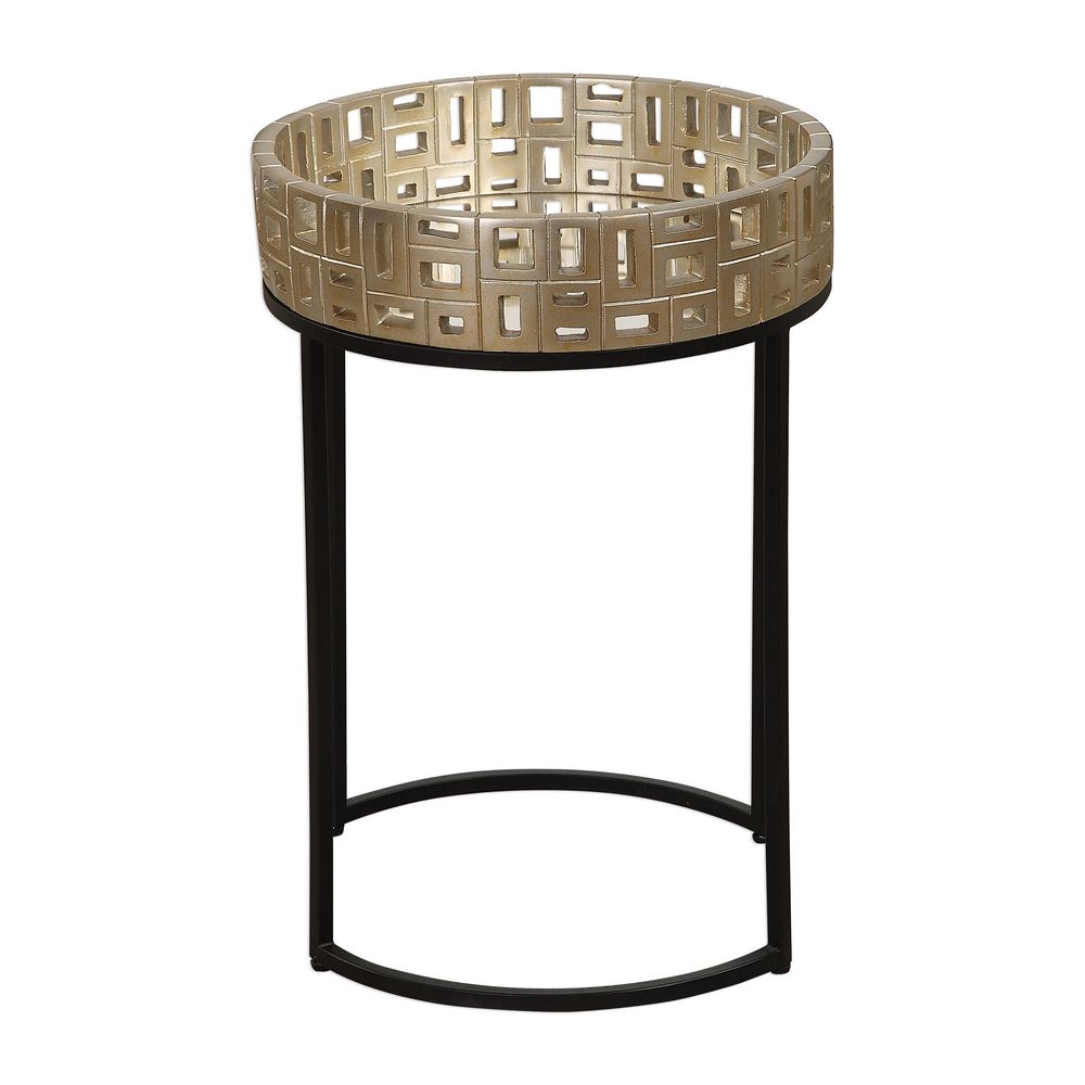 Uttermost Aven Gold Accent Table