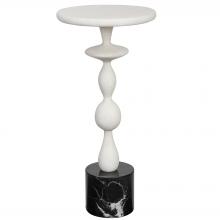 Uttermost 25129 - Uttermost Inverse White Marble Drink Table