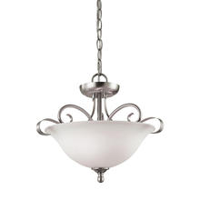 ELK Home 1002CS/20 - Thomas - Brighton 16&#39;&#39; Wide 2-Light Semi Flush Mount - Brushed Nickel