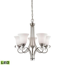 ELK Home 1005CH/20-LED - Thomas - Brighton 22&#39;&#39; Wide 5-Light Chandelier - Brushed Nickel