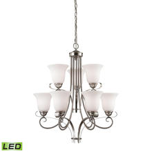 ELK Home 1009CH/20-LED - Thomas - Brighton 25&#39;&#39; Wide 9-Light Chandelier - Brushed Nickel