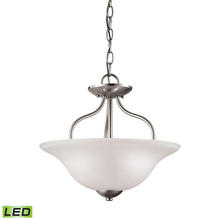 ELK Home 1202CS/20-LED - Thomas - Conway 15&#39;&#39; Wide 2-Light Semi Flush Mount - Brushed Nickel