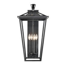 ELK Home 45476/4 - Main Street 28&#39;&#39; High 4-Light Outdoor Sconce - Black