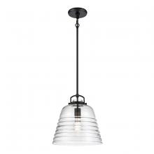 ELK Home 67876/1 - Current 12&#39;&#39; Wide 1-Light Pendant - Matte Black