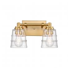 ELK Home 67971/2 - Pulsate 13&#39;&#39; Wide 2-Light Vanity Light - Satin Brass