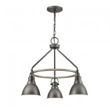 ELK Home 69652/3 - North Shore 24&#39;&#39; Wide 3-Light Outdoor Pendant - Iron