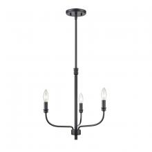 ELK Home 81515/3 - Newland 17&#39;&#39; Wide 3-Light Chandelier - Matte Black