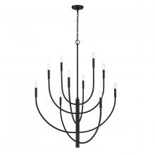 ELK Home 82029/10 - Continuance 42&#39;&#39; Wide 10-Light Chandelier - Charcoal