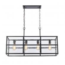 ELK Home 82077/4 - Solace 34&#39;&#39; Wide 4-Light Linear Chandelier - Matte Black