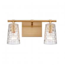 ELK Home 82171/2 - Lightweave 15&#39;&#39; Wide 2-Light Vanity Light - Satin Brass