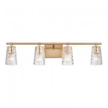 ELK Home 82173/4 - Lightweave 32&#39;&#39; Wide 4-Light Vanity Light - Satin Brass