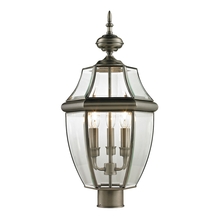 ELK Home 8603EP/80 - Thomas - Ashford 23&#39;&#39; High 3-Light Outdoor Post Light - Antique Nickel